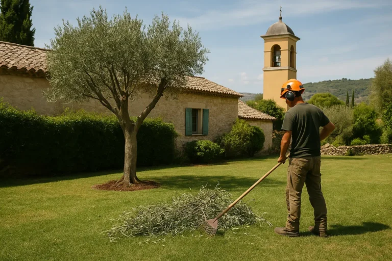 Elagage d'arbres a Opio