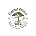 Logo professionnel Élagage Cannes illustrant les services d’élagage et d’entretien d’arbres